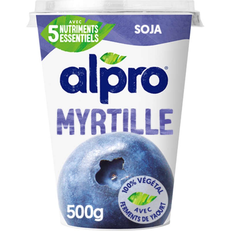Alpro Yaourt Soja myrtille 500g