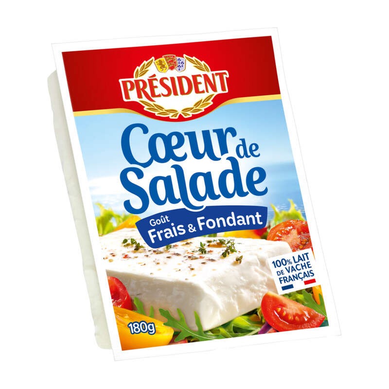 Président Cœur de Salade Goût Frais & Fondant 180g