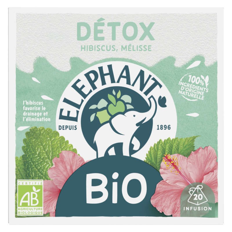 Elephant Infusion Hibiscus Mélisse Bio Detox x20