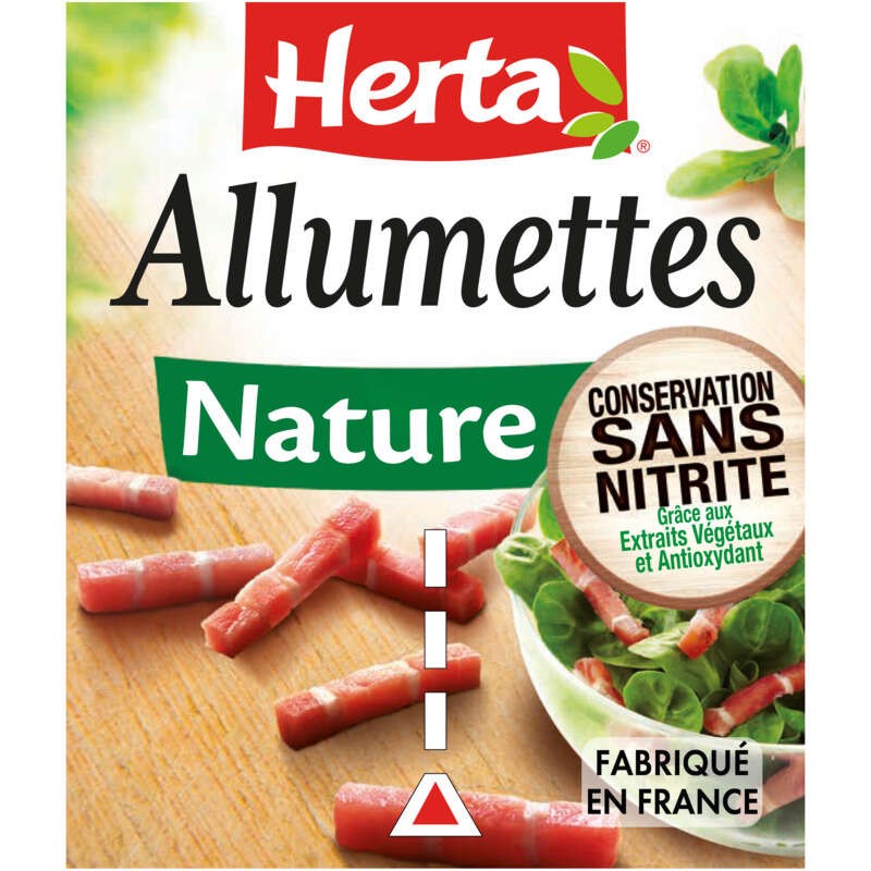 Herta Allumettes Nature Sans Nitrite 2x75g