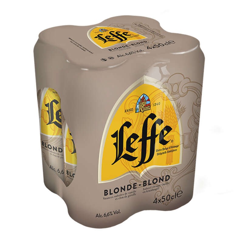 Leffe Bière Blonde D'Abbaye Le Pack De 4x50cl