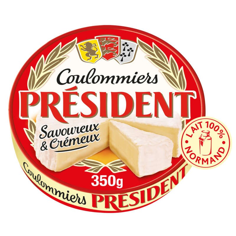Président Coulommiers Savoureux Et Crémeux 350g