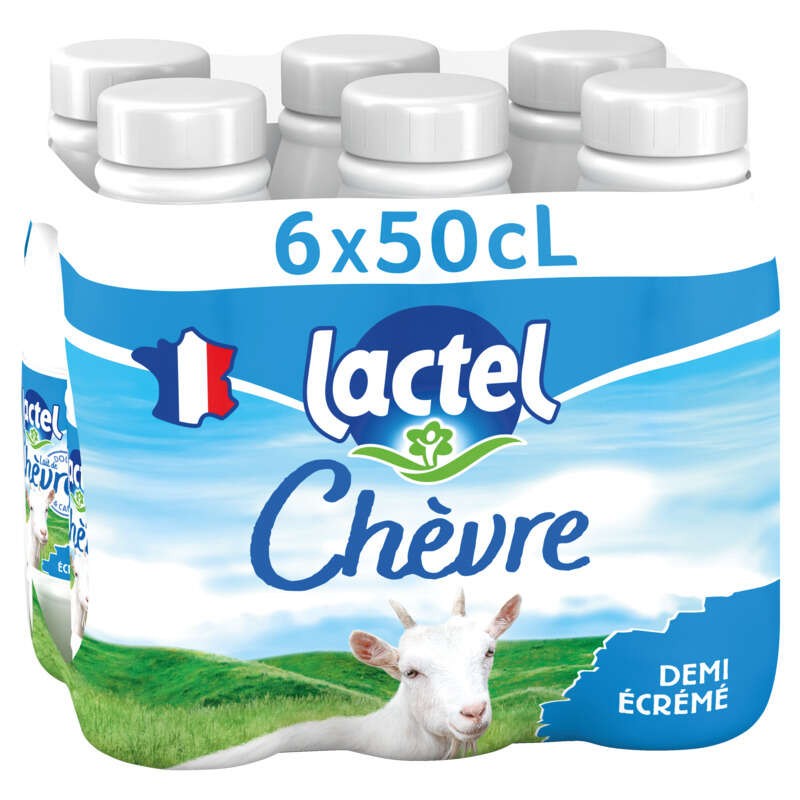 Lactel Chèvre demi-écrémé Bouteille 6x50cl