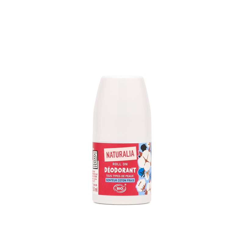 Naturalia Déodorant roll-on coton frais 50ml