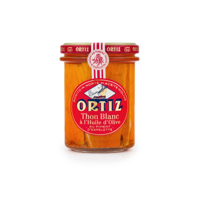 Ortiz Thon Blanc Germon À L'Huile D'Olive Au Piment D'Espelette 150g