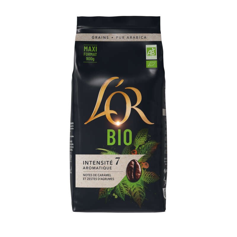 L'Or Café Bio en grains 900g