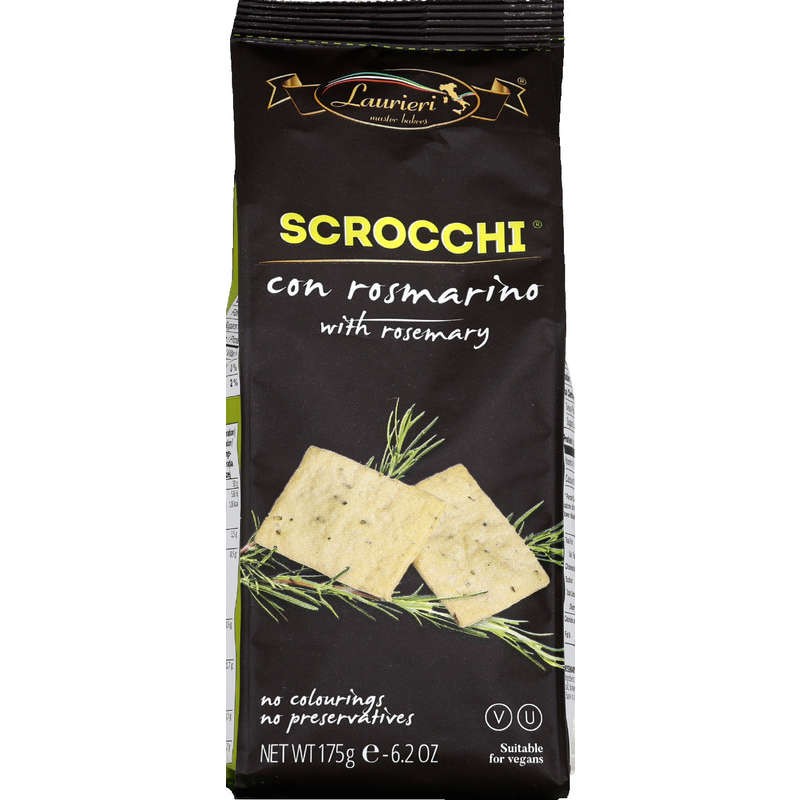 Laurieri Crackers Scrocchi Romarin 175g