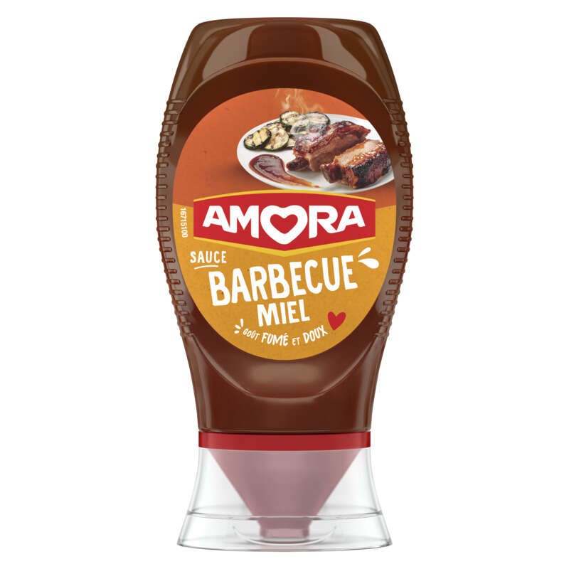 Amora Sauce Barbecue Miel Flacon Souple 282g