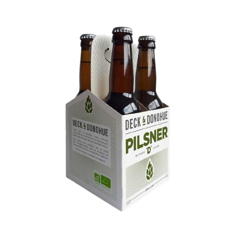 Deck & Donohue Pilsner "D" Bière Blonde Bio 4x33cl