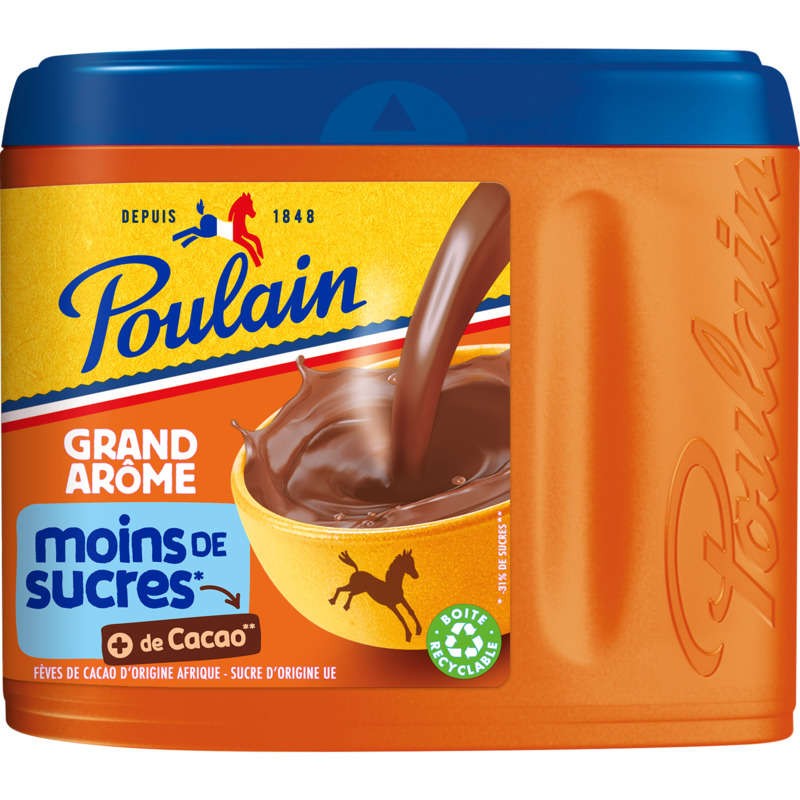 Poulain Chocolat en poudre grand arôme de sucres 400g
