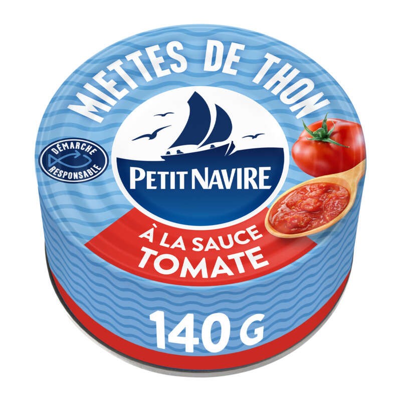 Petit Navire Miettes de Thon à la Sauce Tomate 140g