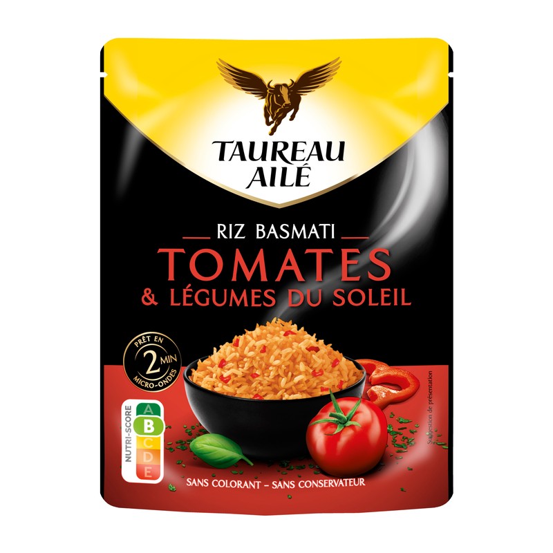 Taureau Ailé Riz Basmati Tomates & Légumes du Soleil 220g