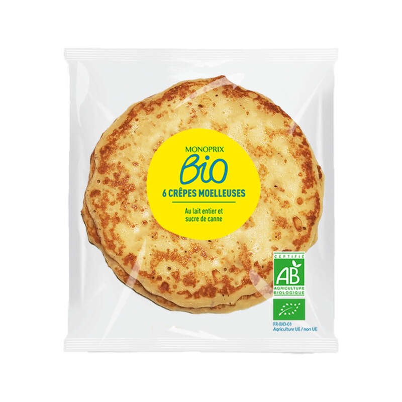 Monoprix Bio Crêpes moelleuses 210g