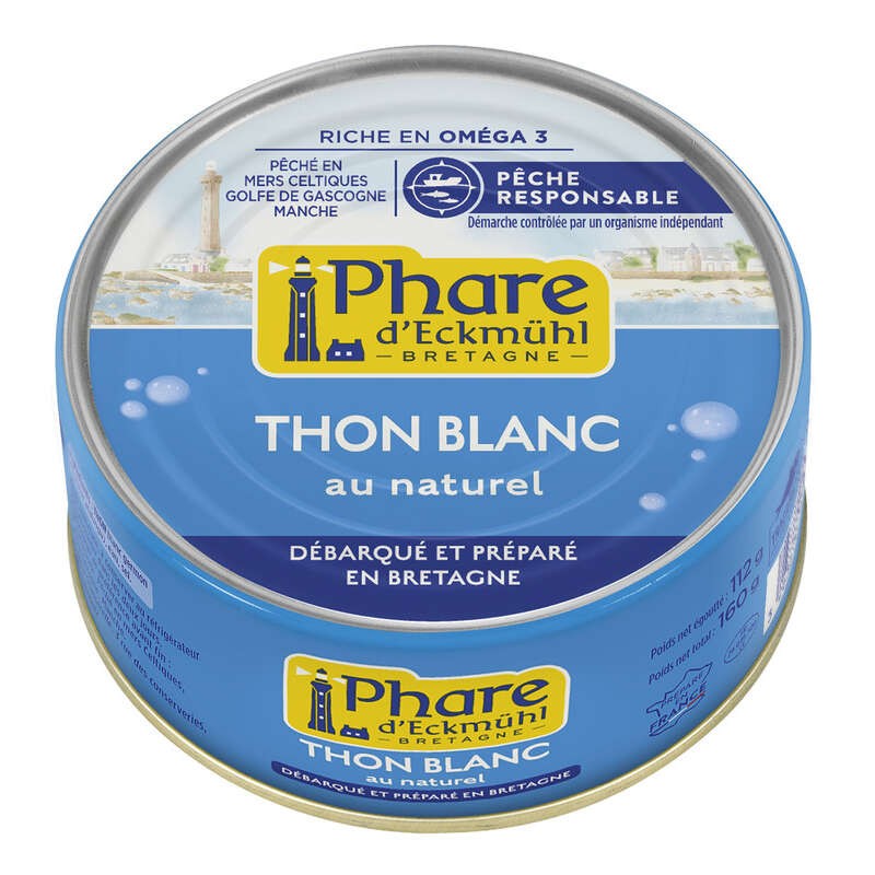 Phare D'Eckmühl Thon Blanc au Naturel 112g