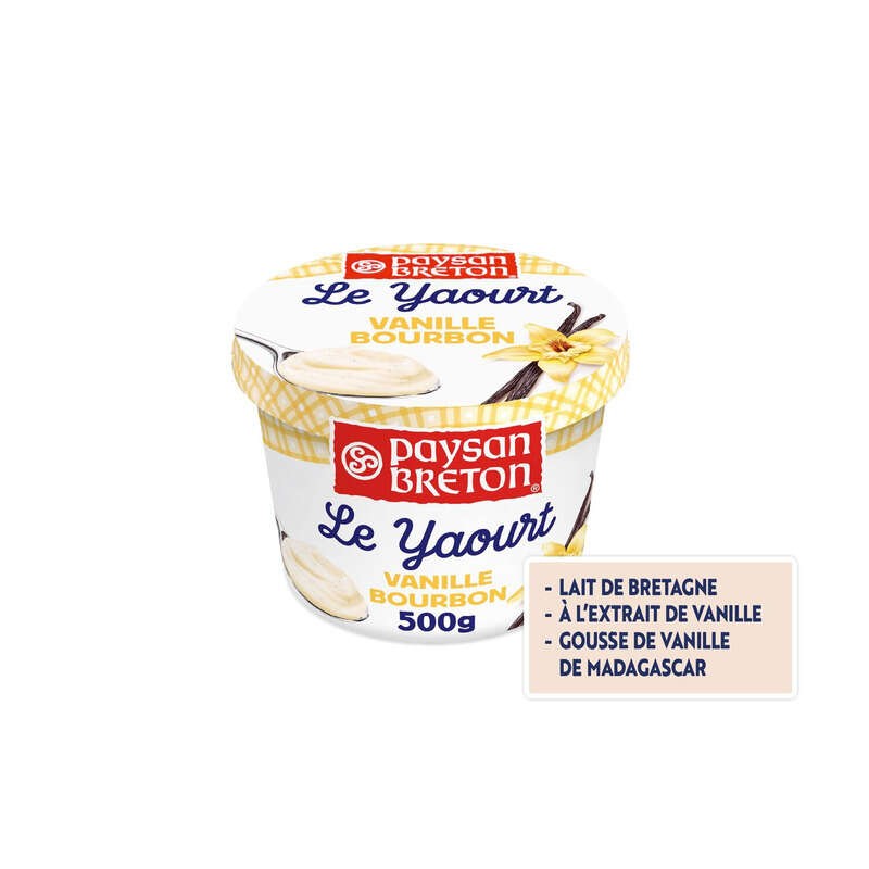 Paysan Breton Yaourt Vanille Bourbon 500g