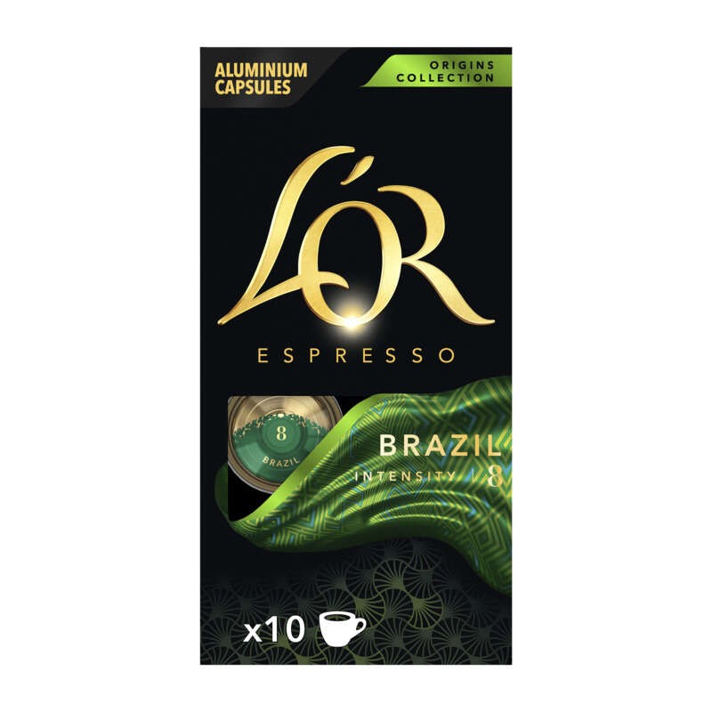L'Or Espresso Brazil café x10 52g