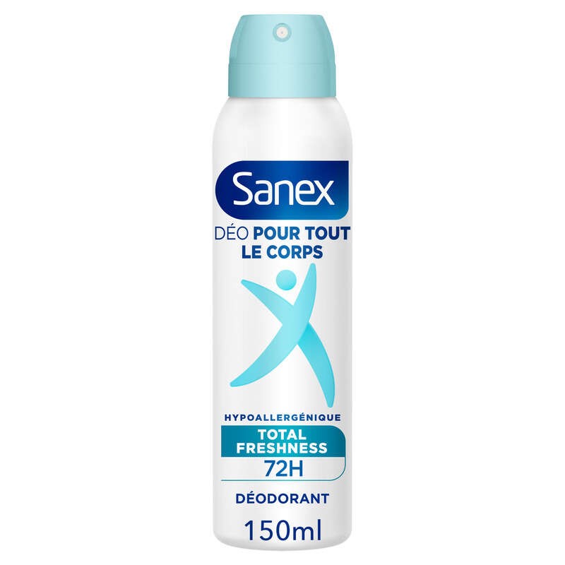Sanex Déodorant Fraîcheur pour tout le corps Spray 150ml