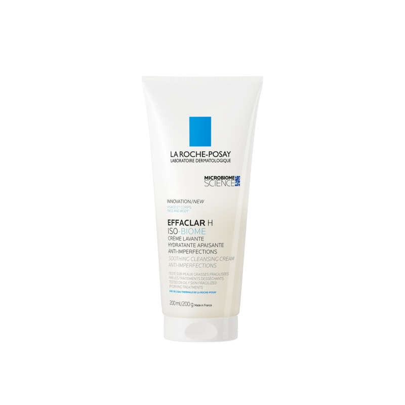[Para] Effaclar H Iso-biome Crème lavante hydratante apaisante anti-imperfections 200ml