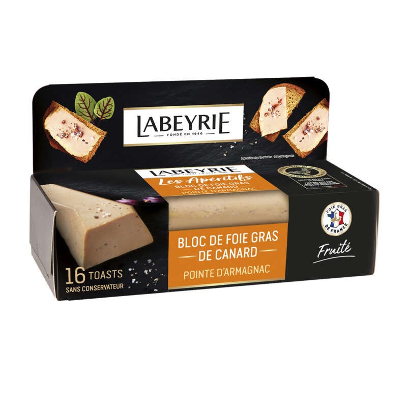 Labeyrie Bloc de Foie Gras de Canard Barquette 100g