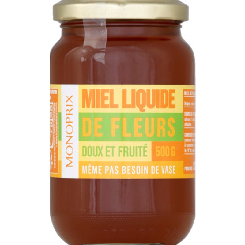 Monoprix Miel Liquide de Fleurs 500g