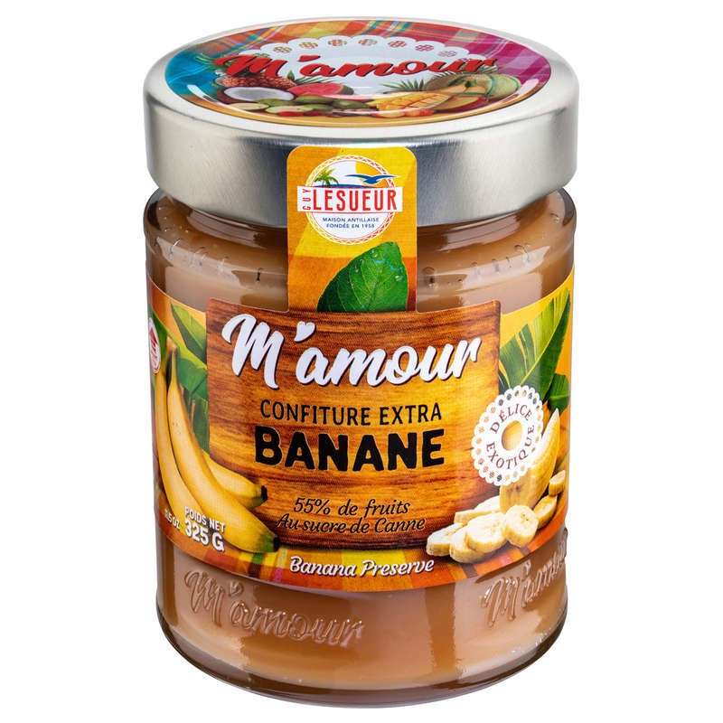 M'amour Confiture de banane 325g