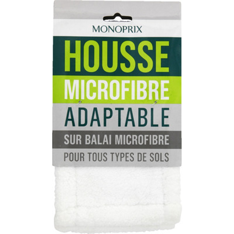 Monoprix Housse Microfibre Adaptable Balai Microfibre