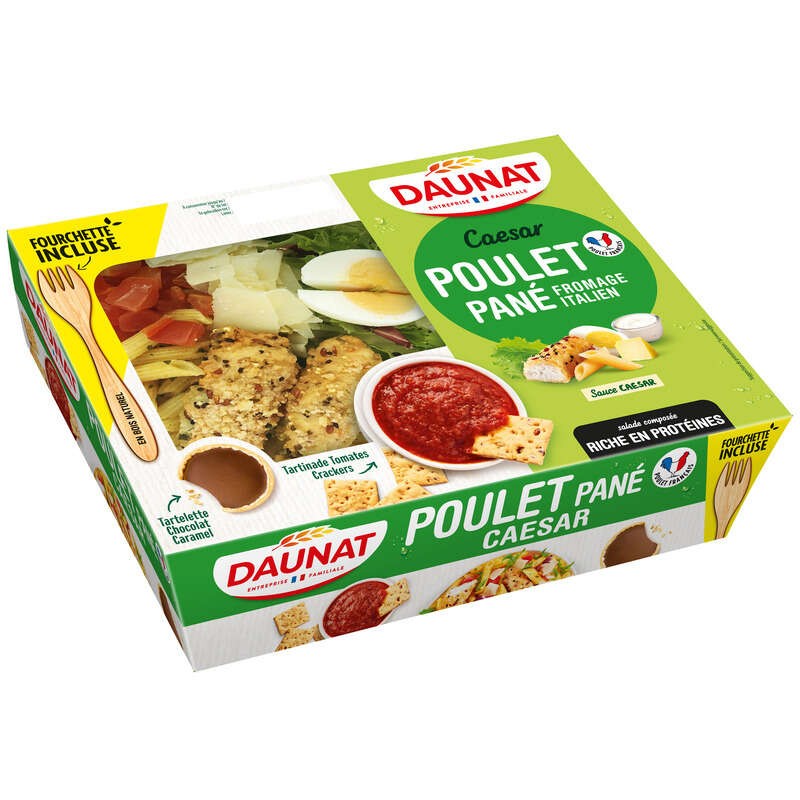 Daunat Salade Caesar Poulet Œuf & Grana Padano 320g