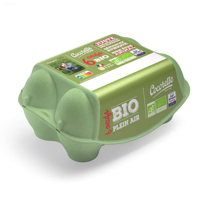Cocorette Œufs moyen/gros Bio x6