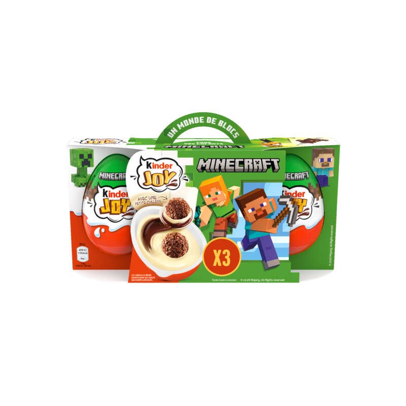 Kinder Joy Œufs Chocolatés avec surprises 3x20g