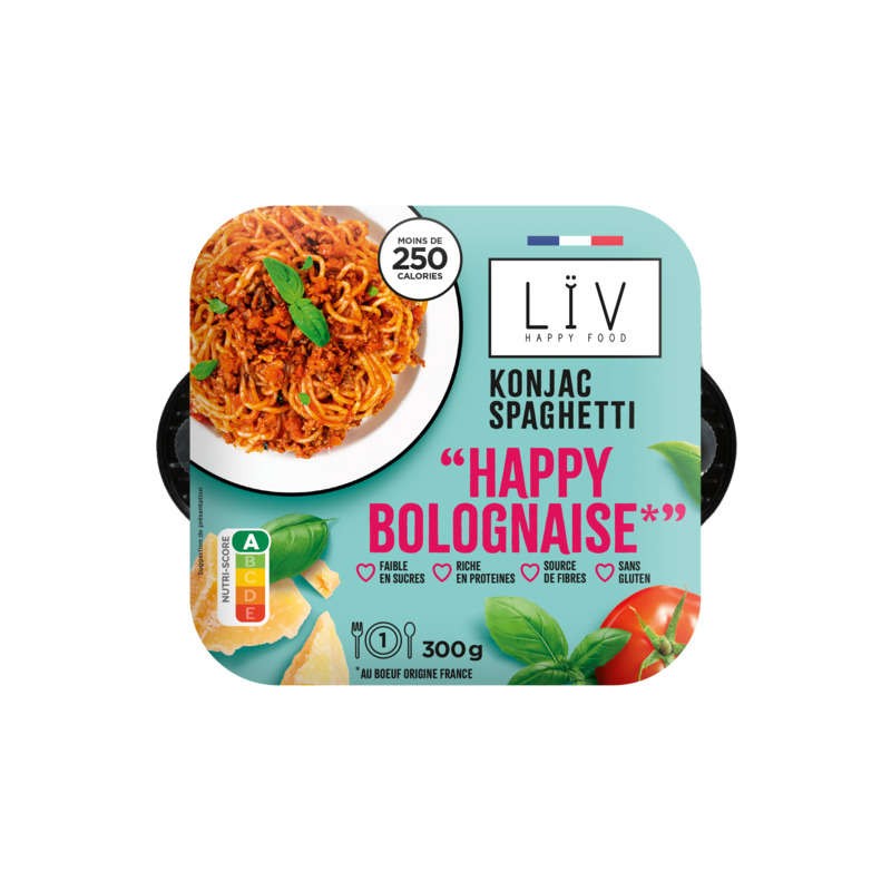 Lïv Happy Food konjac spaghetti bolognaise 300g