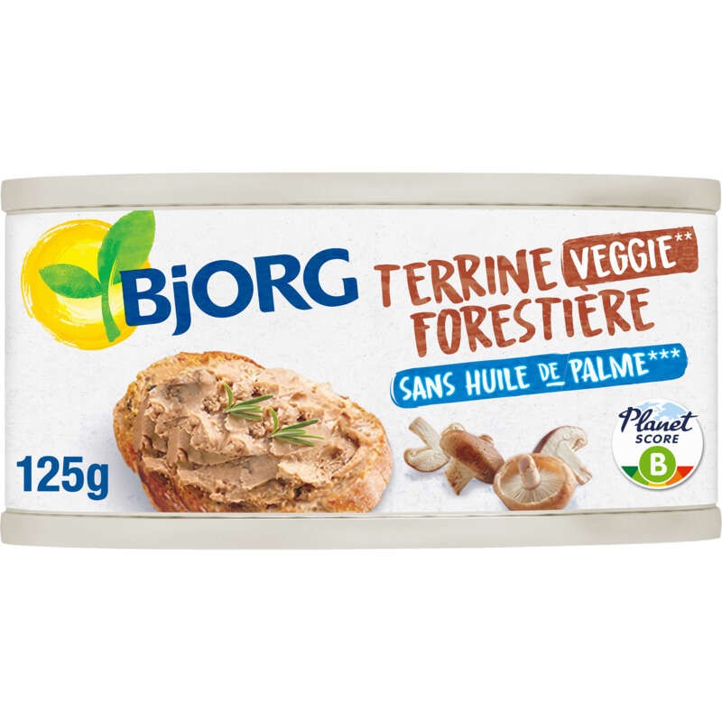 Bjorg Terrine Forestière à Tartiner, Bio 125g