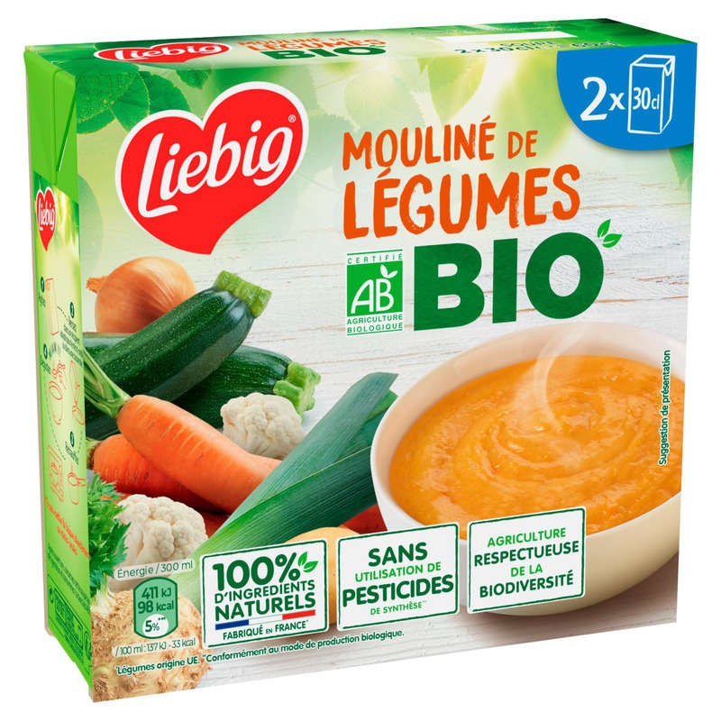 Liebig Mouliné de légumes Bio 2x30cl