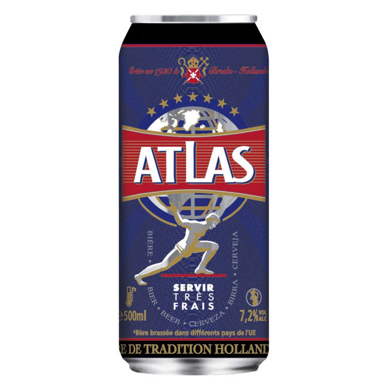 Atlas Bière Blonde en canette 50cl