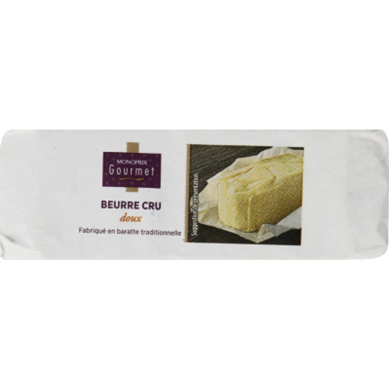 Monoprix Gourmet Beurre cru doux 250g