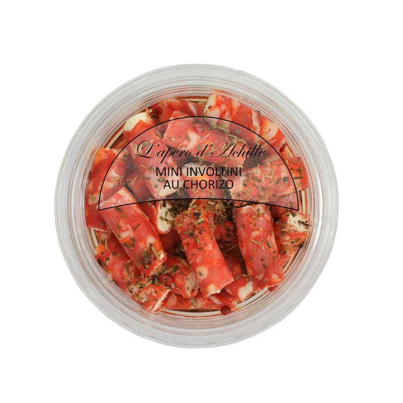 Tapasti Mini Involtini au Chorizo apéro Achille 110g
