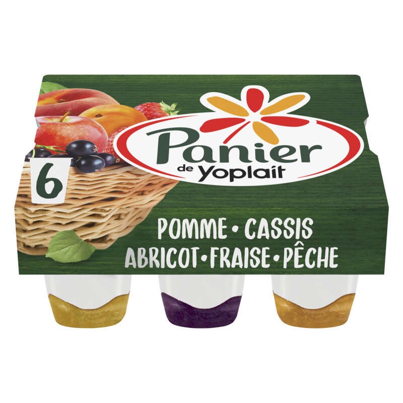 Yoplait Panier de Yaourt aux fruits panachés pots 6x140g