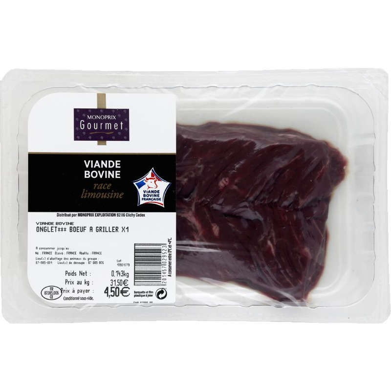 Monoprix Gourmet Onglet 140g