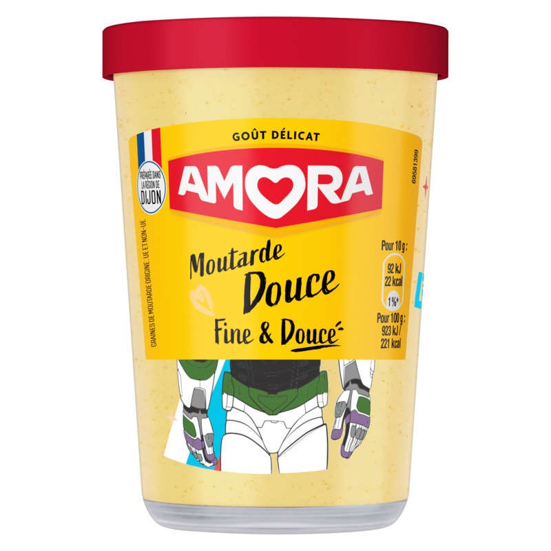 Amora Moutarde Douce Verre Tv 190g