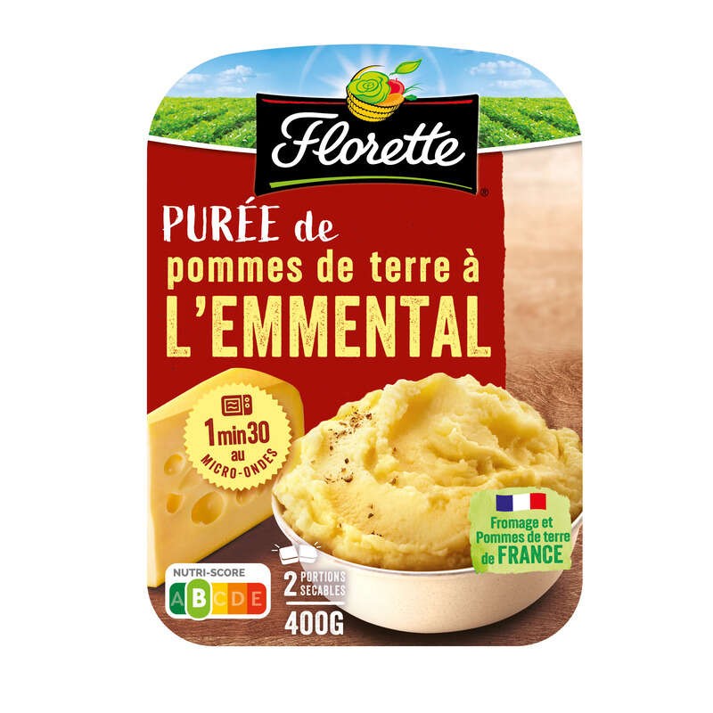 Florette Purée de pommes de terre à l'emmental 2x200g