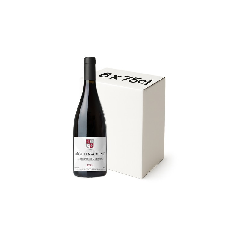 "Terrasse du Château" Château du Moulin à Vent Beaujolais Moulin-à-Vent A.O.P. Rouge Bio Carton 6x75cl