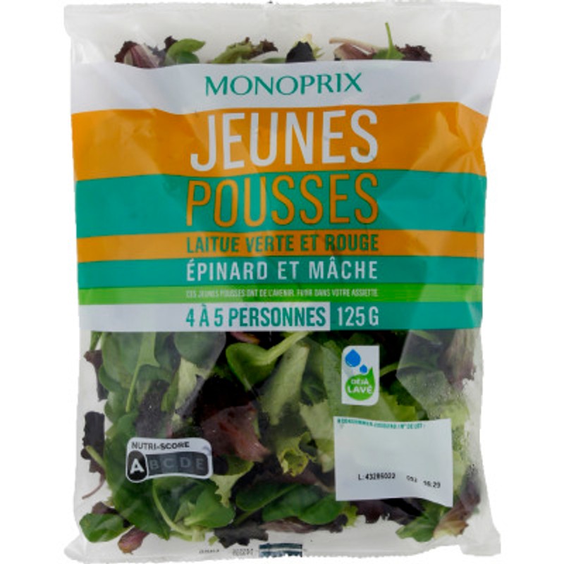Monoprix Jeunes pousses 125g