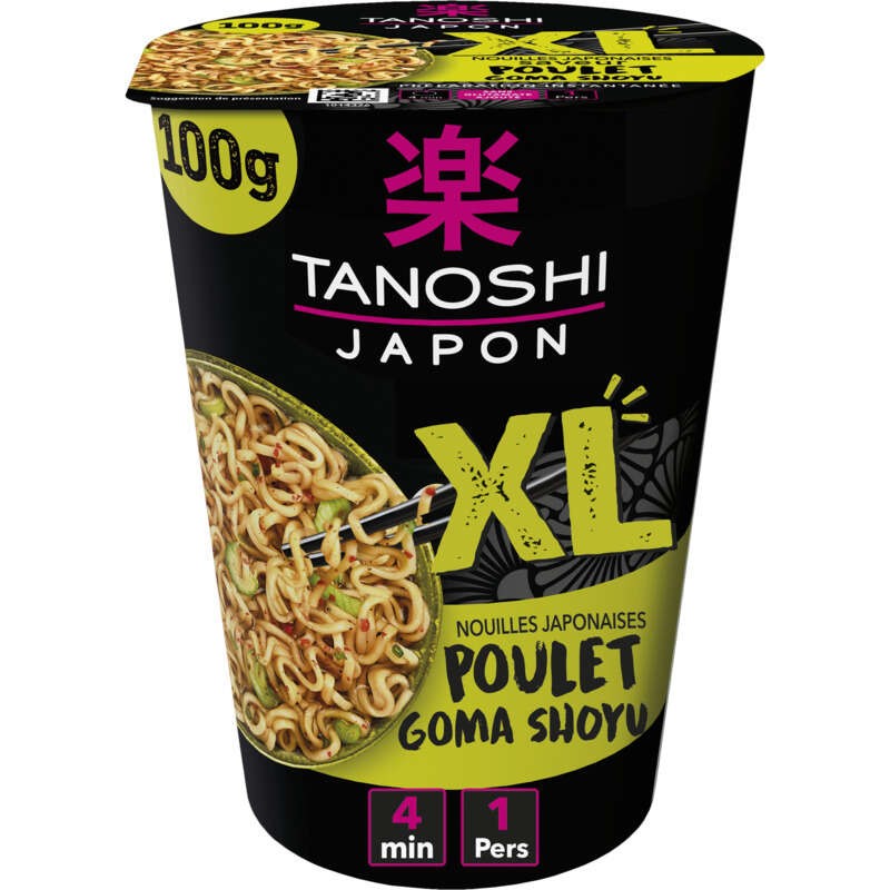 Tanoshi Cup Nouilles poulet goma shoyu 100g