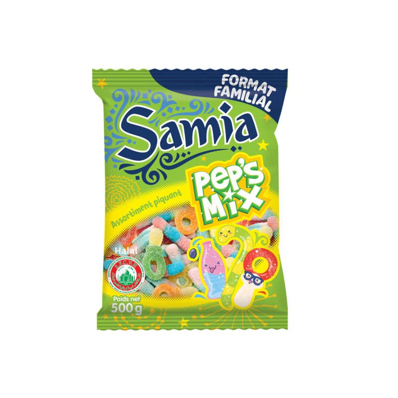 Samia Assortiment de bonbons piquants halal 500g