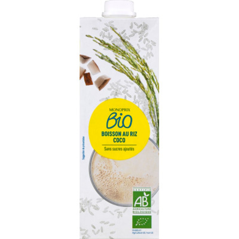 Monoprix Bio Boisson au riz coco 1L