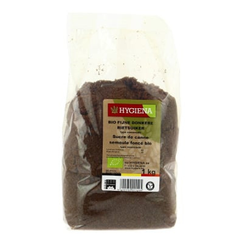 Hygiena Sucre De Canne Semoule Brun Bio 1Kg