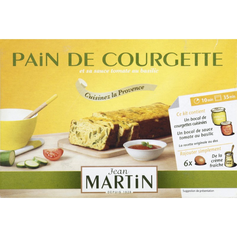 Jean Martin Pain de courgette 550g