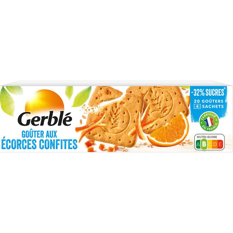 Gerblé Biscuit goûter écorces confites 360g