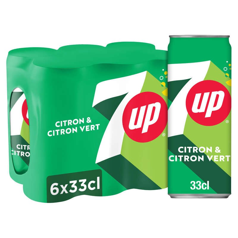 7UP Soda au Citron & Citron Vert 6x33cl
