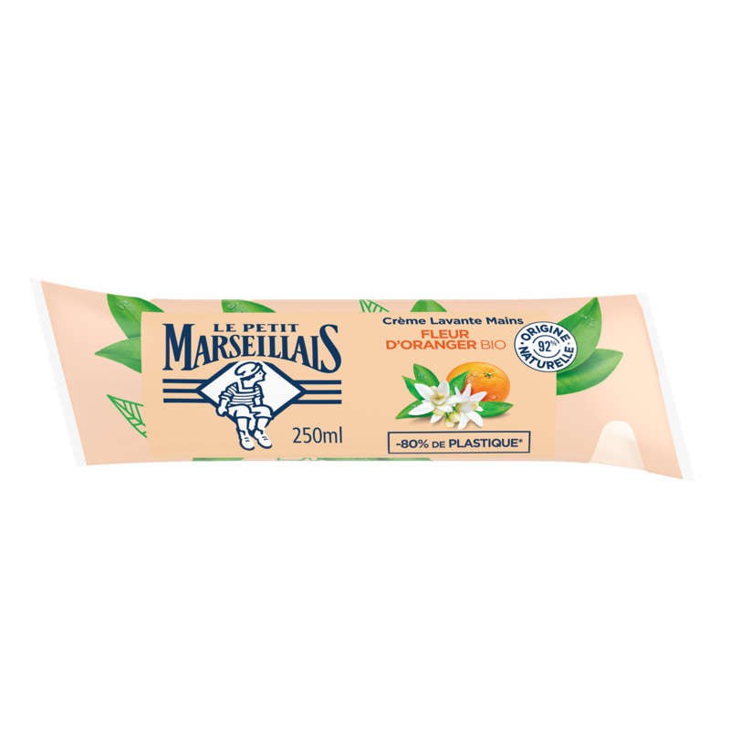 Le Petit Marseillais Crème Lavante Mains Fleur d'oranger recharge 250ml