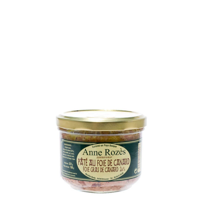 Anne Rozès Pâté au Foie de Canard 180g